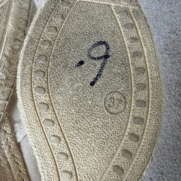 Verbenas Espadrilles Size 37/6.5 Geniune Leather Suede made in Spain Vacation - Picture 7 of 8